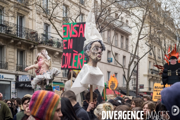 Manifestation contre la réforme des retraites à Paris le mardi 28 mars 2023