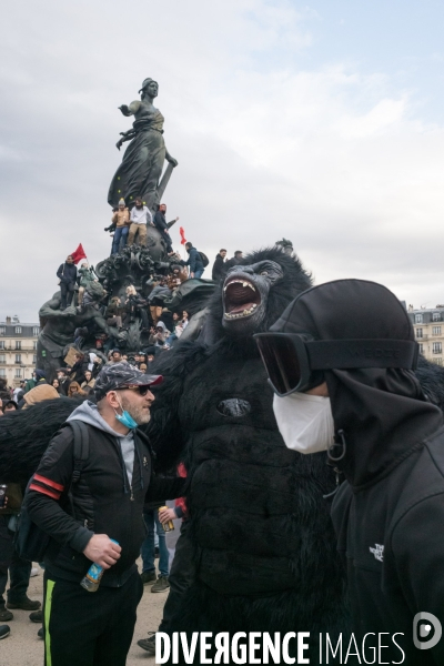 Manifestation contre la réforme des retraites à Paris le mardi 28 mars 2023