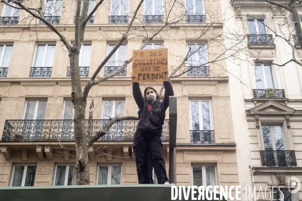 Manifestation contre la réforme des retraites à Paris le mardi 28 mars 2023