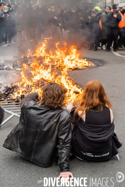 Manifestation contre la réforme des retraites à Paris le mardi 28 mars 2023