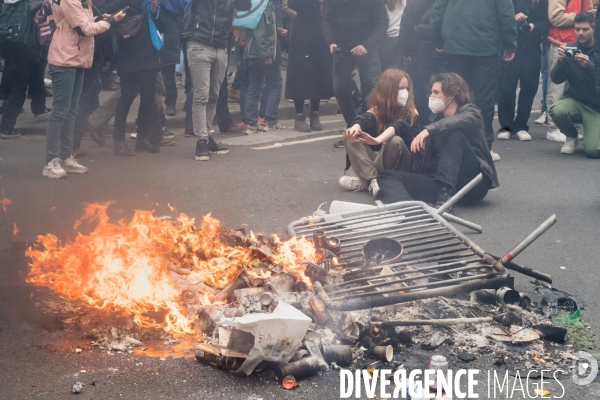 Manifestation contre la réforme des retraites à Paris le mardi 28 mars 2023