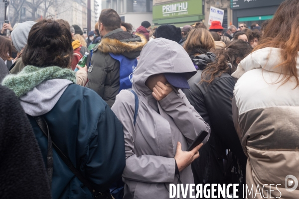 Manifestation contre la réforme des retraites à Paris le mardi 28 mars 2023