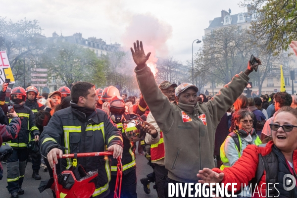 Manifestation contre la réforme des retraites à Paris le mardi 28 mars 2023