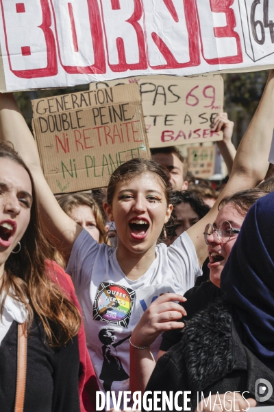 10 ème manifestation unitaire contre la réforme des retraites.