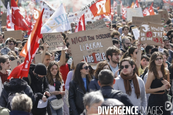 10 ème manifestation unitaire contre la réforme des retraites.