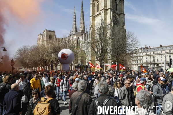 10 ème manifestation unitaire contre la réforme des retraites.