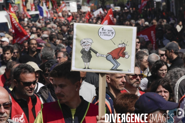 10 ème manifestation unitaire contre la réforme des retraites.