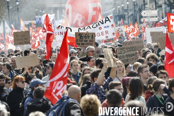 10 ème manifestation unitaire contre la réforme des retraites.