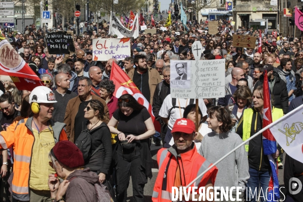 10 ème manifestation unitaire contre la réforme des retraites.