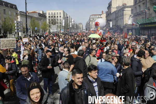 10 ème manifestation unitaire contre la réforme des retraites.