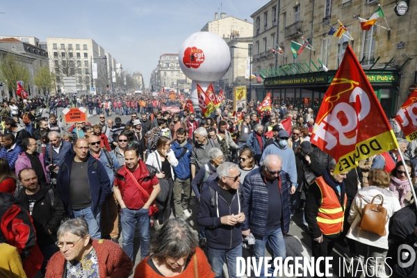 10 ème manifestation unitaire contre la réforme des retraites.