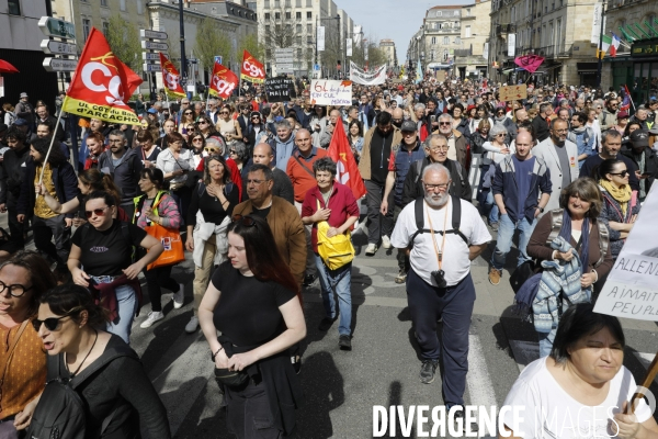10 ème manifestation unitaire contre la réforme des retraites.