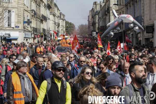 10 ème manifestation unitaire contre la réforme des retraites.