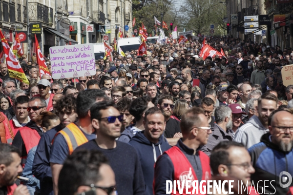 10 ème manifestation unitaire contre la réforme des retraites.