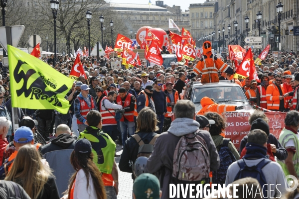 10 ème manifestation unitaire contre la réforme des retraites.