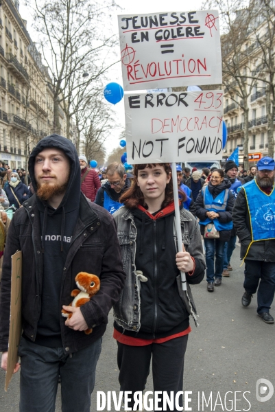 Dixième manifestation contre la réforme des retraites