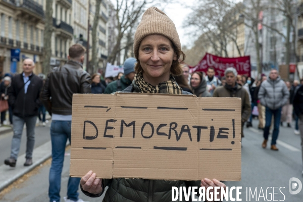 Dixième manifestation contre la réforme des retraites