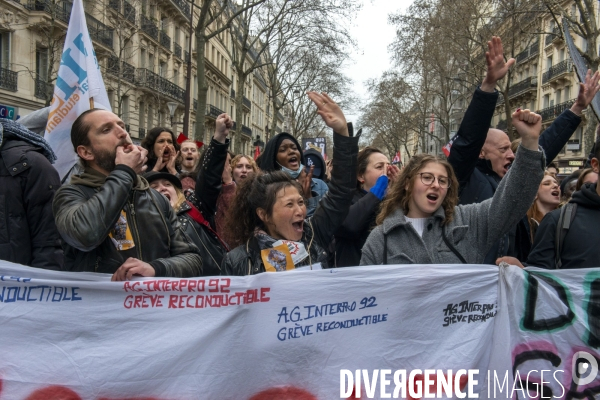 Dixième manifestation contre la réforme des retraites