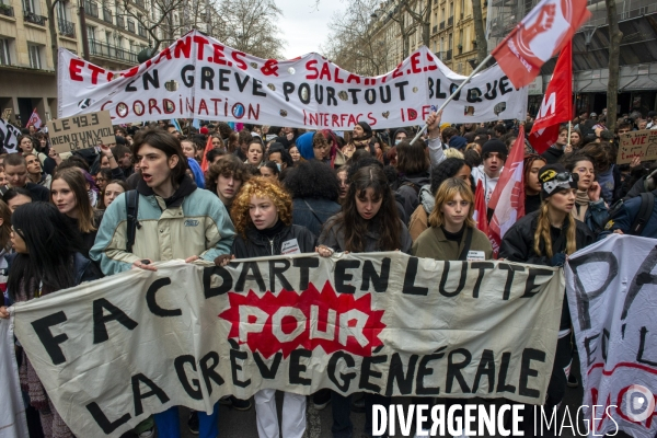 Dixième manifestation contre la réforme des retraites