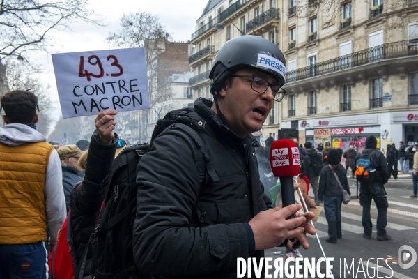 Dixième manifestation contre la réforme des retraites