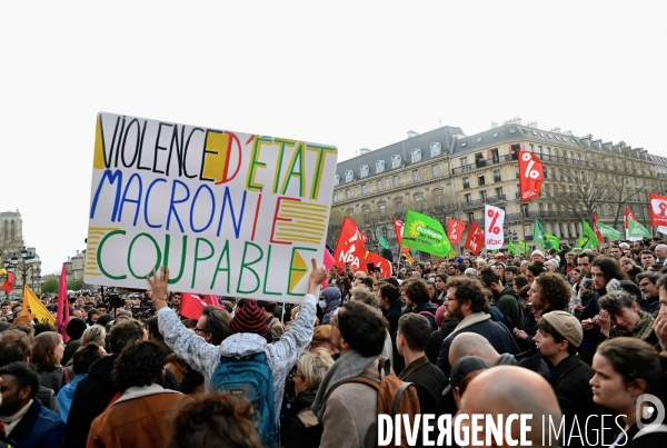 Manifestation contre les violences policières à l appel du collectif les soulèvements de la terre