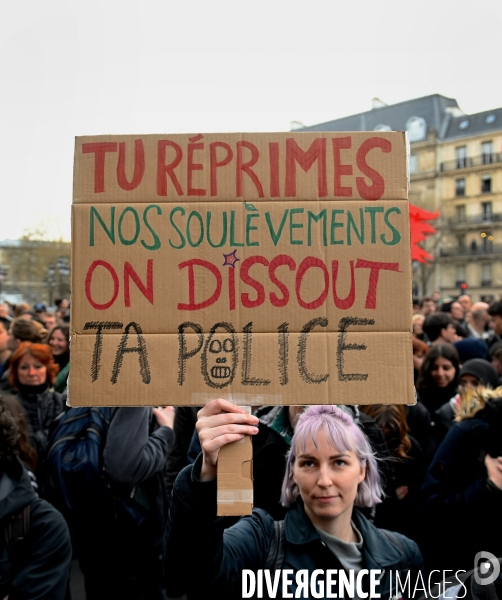 Manifestation contre les violences policières à l appel du collectif les soulèvements de la terre