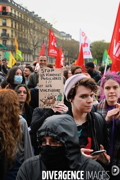 Manifestation contre les violences policières à l appel du collectif les soulèvements de la terre