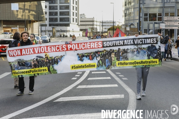 Rassemblement devant toutes les préfectures de France à l appel des Soulèvements de la terre contre la violence à Sainte-soline