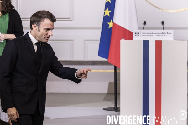 Emmanuel Macron, convention citoyenne de fin de vie