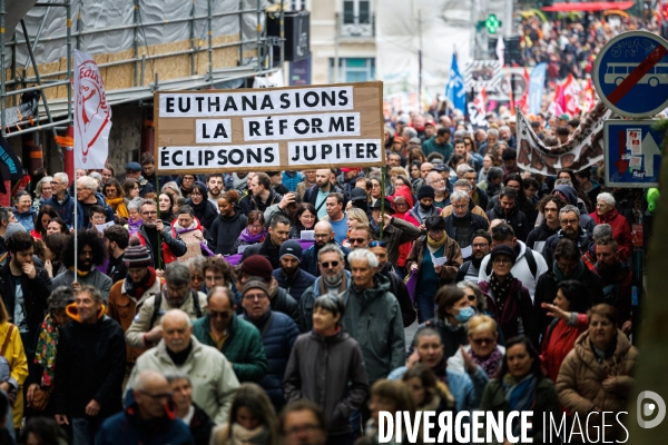 Onzième journée de mobilisation contre la réforme des retraites à Nantes