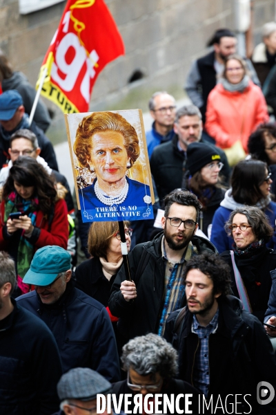 Onzième journée de mobilisation contre la réforme des retraites à Nantes