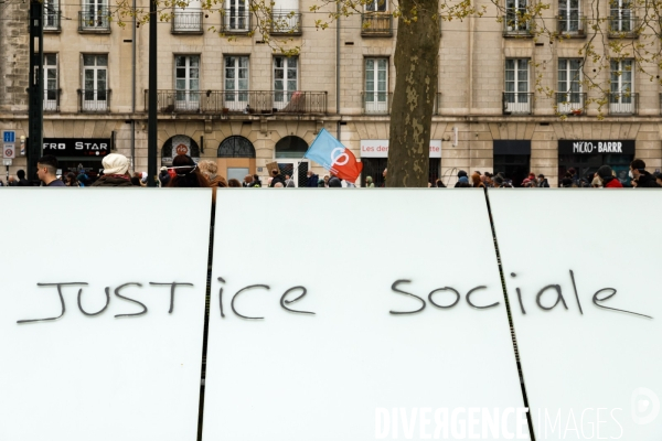 Onzième journée de mobilisation contre la réforme des retraites à Nantes