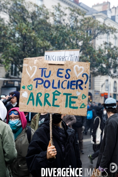 Onzième journée de mobilisation contre la réforme des retraites à Nantes