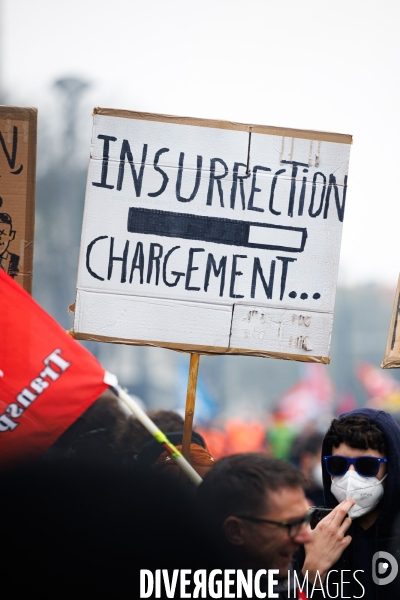 Onzième journée de mobilisation contre la réforme des retraites à Nantes