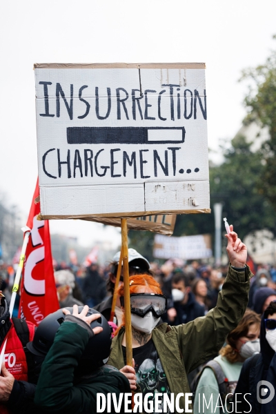 Onzième journée de mobilisation contre la réforme des retraites à Nantes