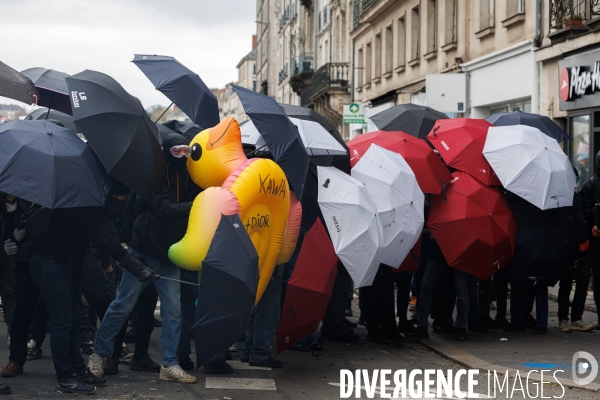 Onzième journée de mobilisation contre la réforme des retraites à Nantes