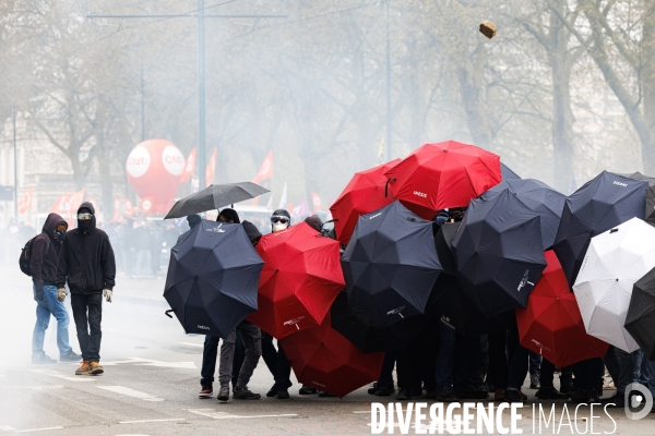 Onzième journée de mobilisation contre la réforme des retraites à Nantes