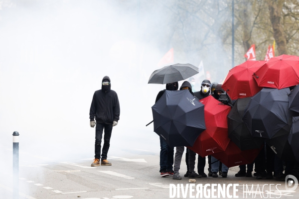 Onzième journée de mobilisation contre la réforme des retraites à Nantes