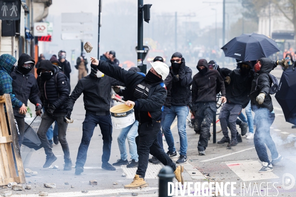 Onzième journée de mobilisation contre la réforme des retraites à Nantes