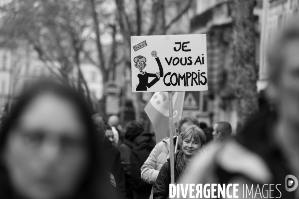 Manifestation contre la réforme des retraites.