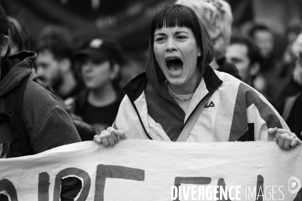 Manifestation contre la réforme des retraites.