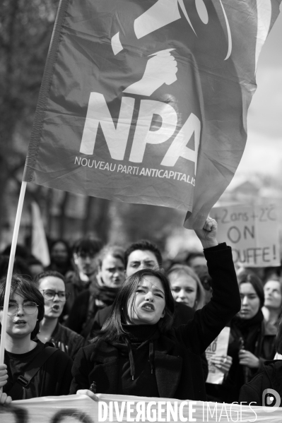 Manifestation contre la réforme des retraites.