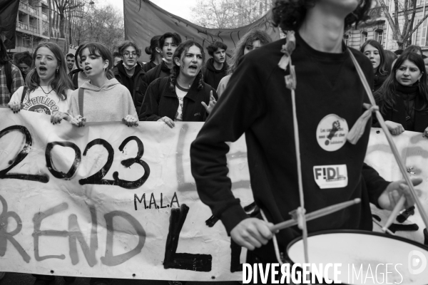 Manifestation contre la réforme des retraites.