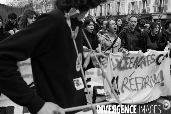 Manifestation contre la réforme des retraites.