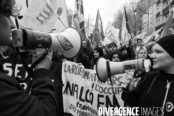 Manifestation contre la réforme des retraites.