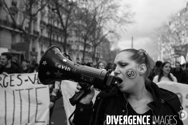 Manifestation contre la réforme des retraites.