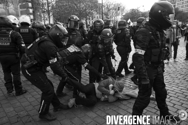 Manifestation contre la réforme des retraites.