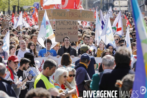 Bordeaux, 11 ème manifestation contre la réforme des retraites.