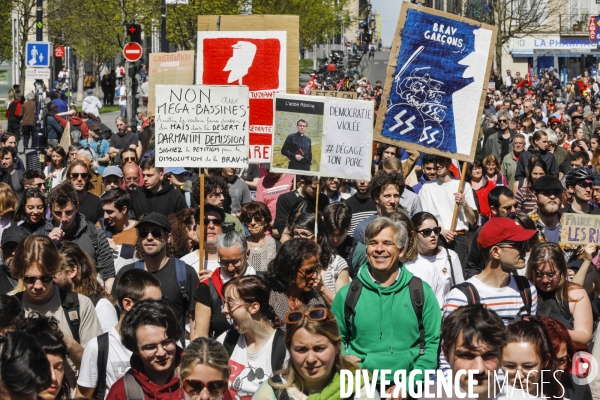 Bordeaux, 11 ème manifestation contre la réforme des retraites.