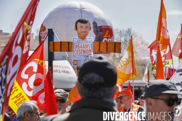 Bordeaux, 11 ème manifestation contre la réforme des retraites.